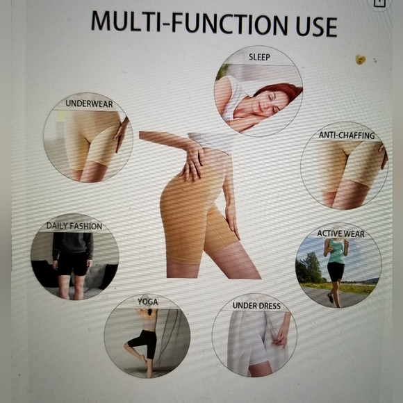 NWT WOMENS SLIP SHORTS BOYSHORT PANTIES ANTI CHAFING SPANDEX SHORTS FOR UNDER - Picture 4 of 9